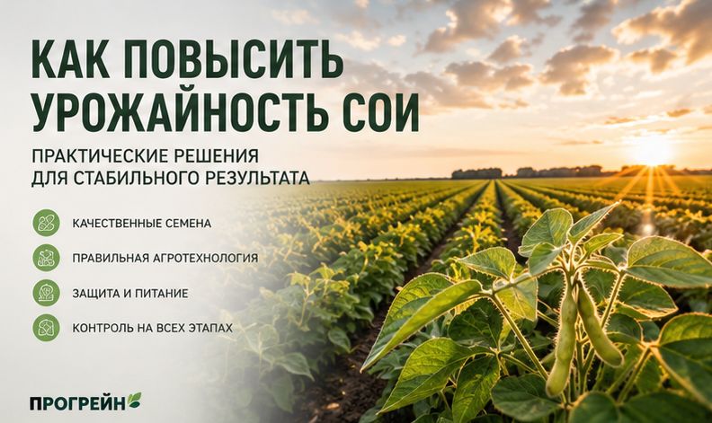 Как повысить урожайность сои