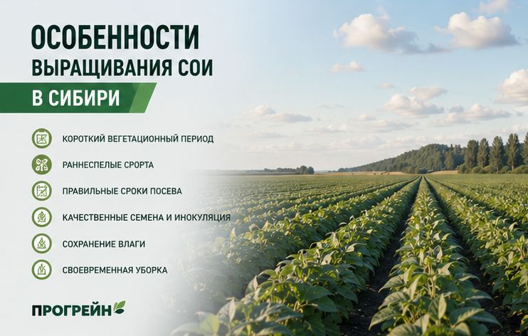 Особенности выращивания сои в Сибири