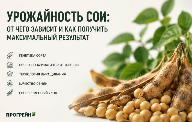Урожайность сои